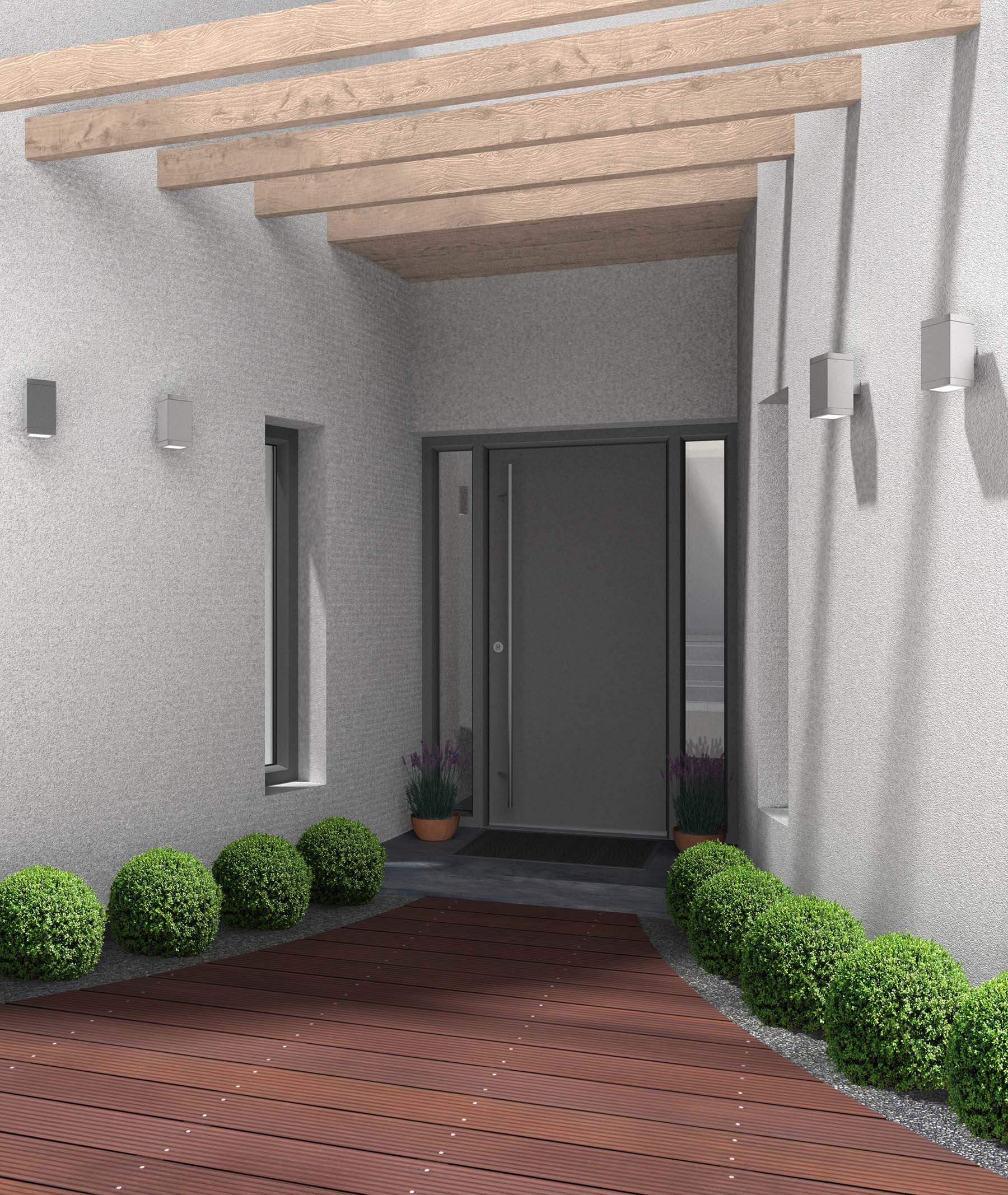 Grey Aluminium Front Door